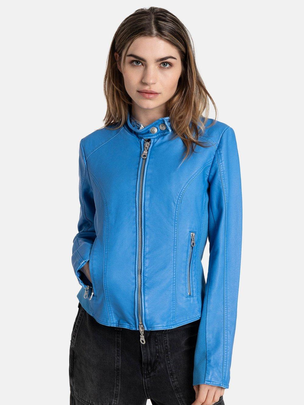 Free People Jacke Damen Kunstleder, blau von Free People