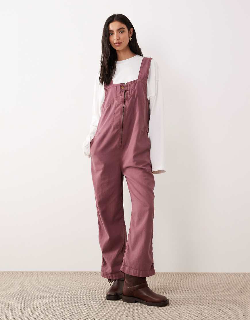 Free People - Jude - Einteiliger Jumpsuit in Rosébraun-Rosa von Free People
