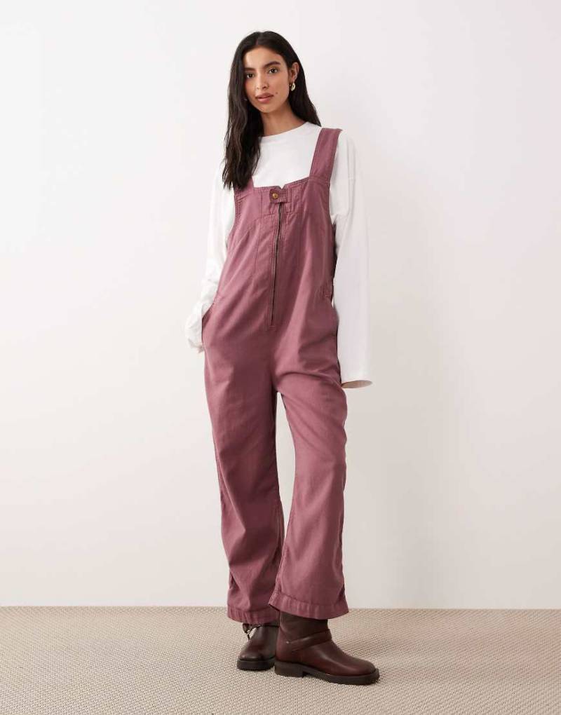 Free People - Jude - Einteiliger Jumpsuit in Rosébraun-Rosa von Free People