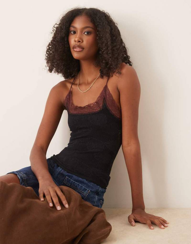 Free People - Jules - Nahtloses Trägertop in Schwarz von Free People