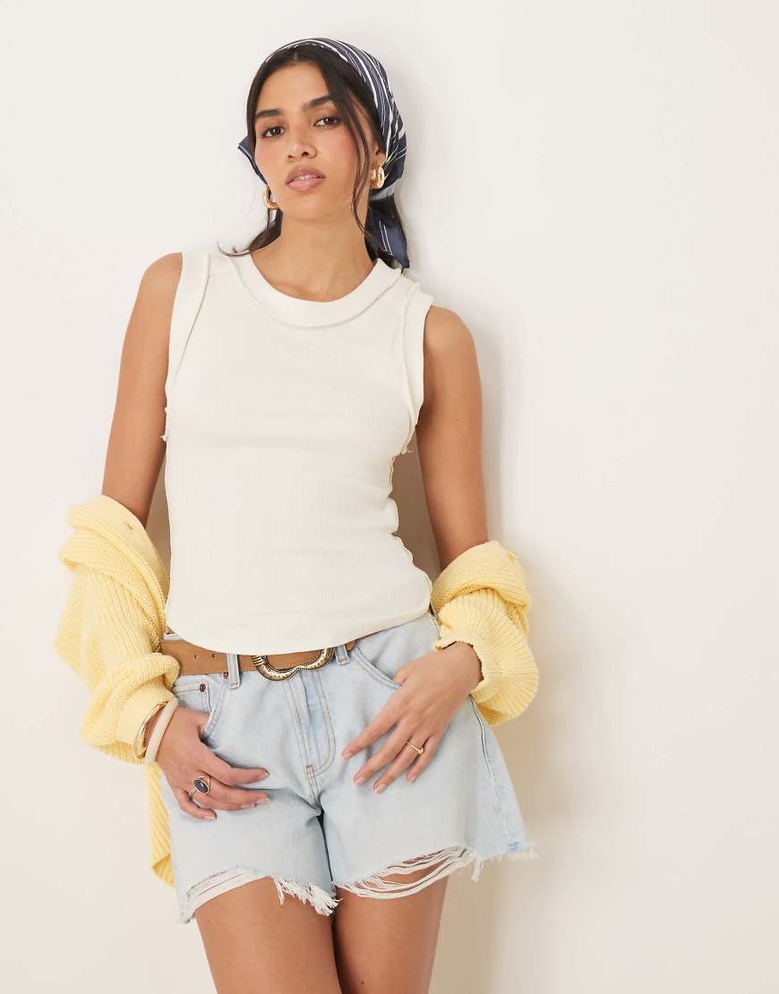 Free People - Kate - Tanktop in Weiß Free People - Kate - Tanktop in Weiß von Free People
