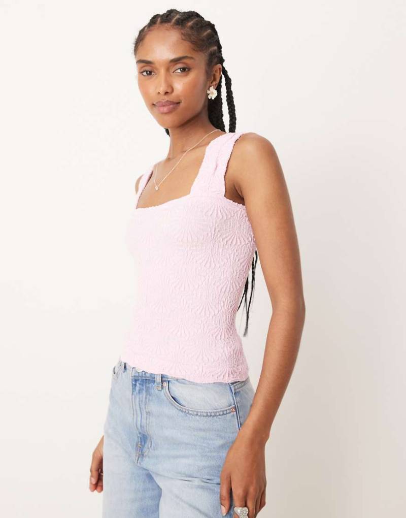 Free People - Love Letter - Strukturiertes Camisole-Top in Flieder-Rosa Free People - Love Letter - Strukturiertes Camisole-Top in Flieder-Rosa von Free People