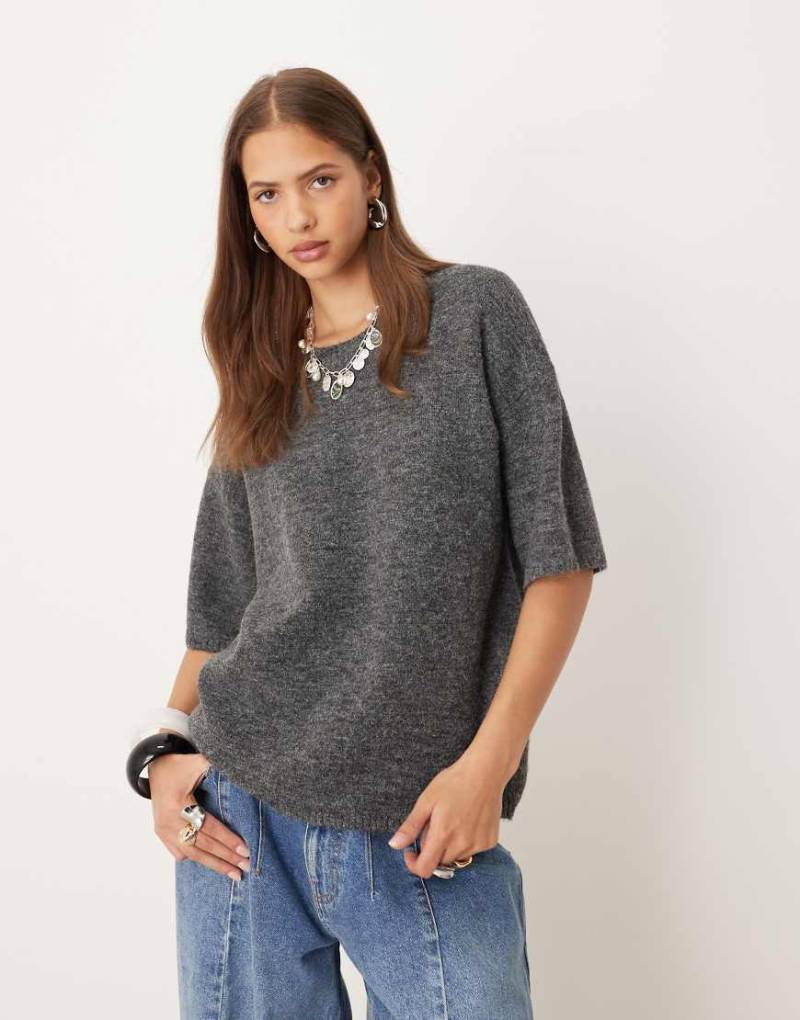 Free People - Margot - Sweatshirt in Anthrazit-Grau von Free People