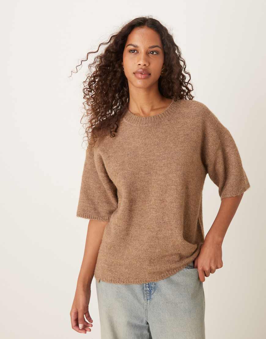Free People - Margot - Sweatshirt in Hellbraun-Brown von Free People