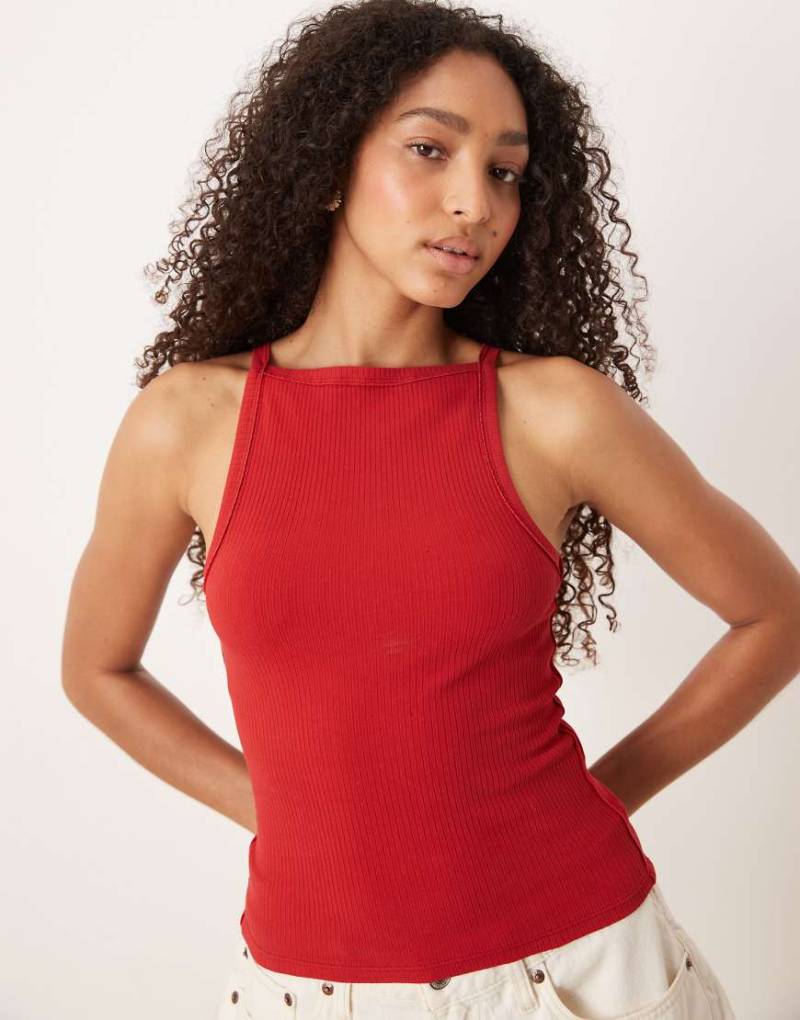 Free People - Mia - Tanktop in Samba-Rot von Free People