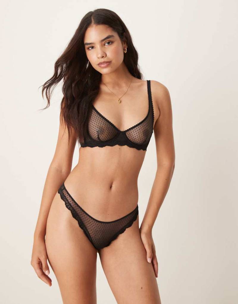 Free People - Mid Week - Bügel-BH in Schwarz von Free People