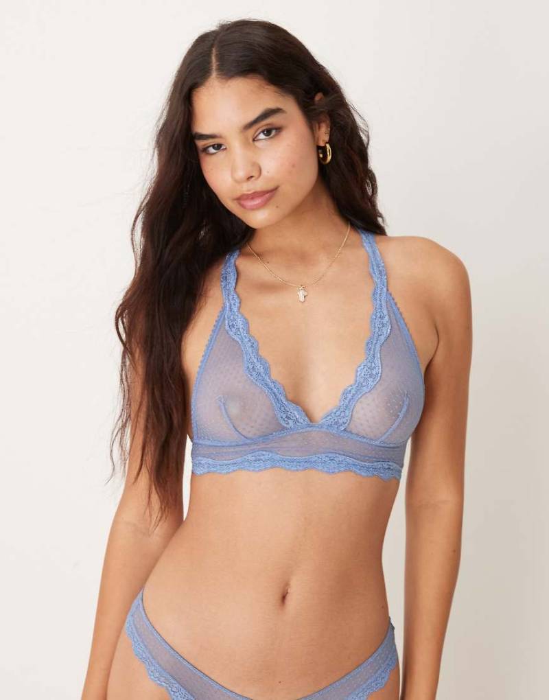 Free People - Midweek - Longline-BH in Hafenblau, Kombiteil von Free People