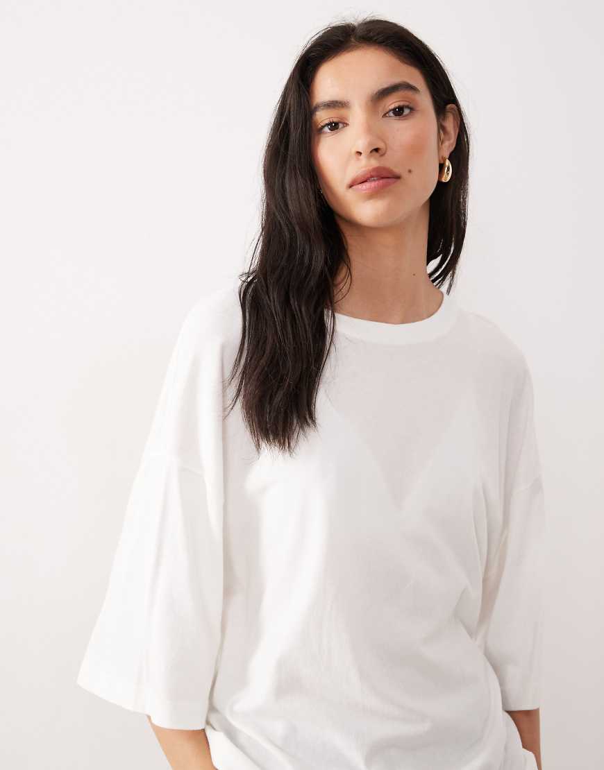 Free People - Perfect - Oversize-T-Shirt in Weiß von Free People