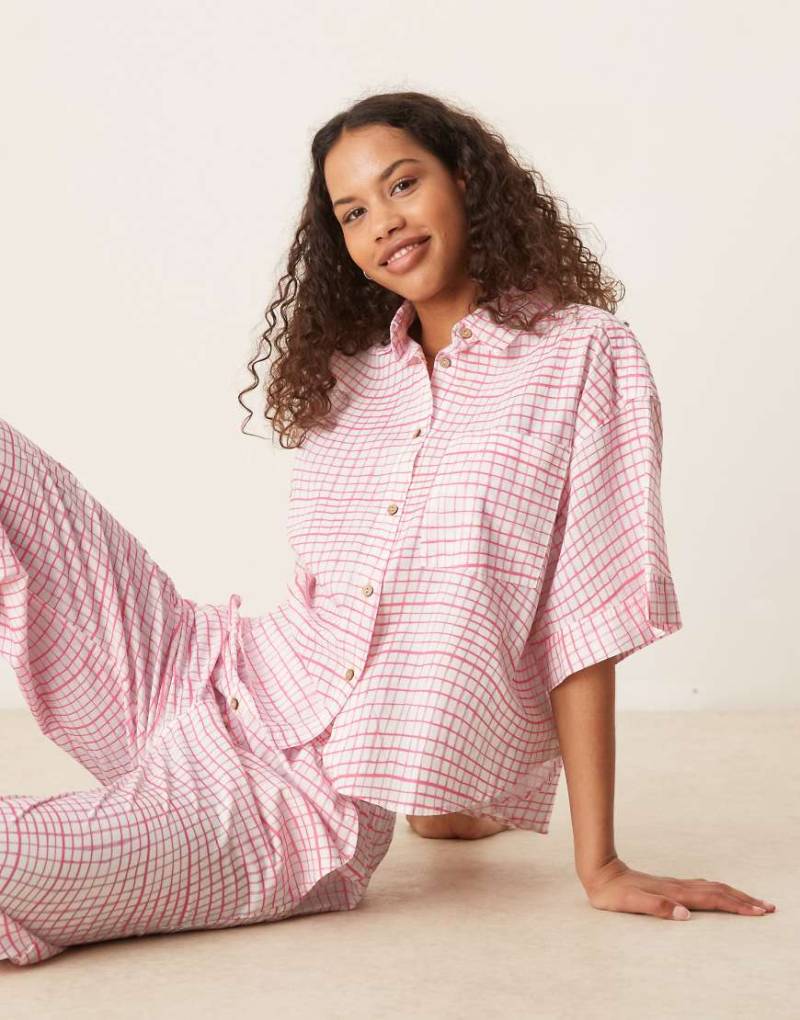 Free People - Summer Sleeper - Pyjama in Erdbeerkuchen-Rosa von Free People