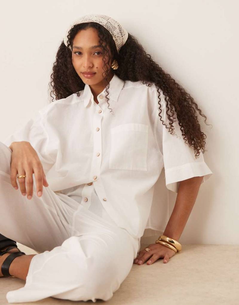 Free People - Sommerliches Set aus Baumwolle in optischem Weiß von Free People