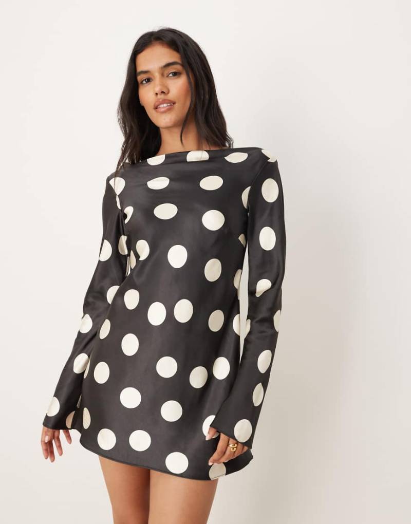 Free People - Tigre - Minikleid in Schwarz mit Print von Free People
