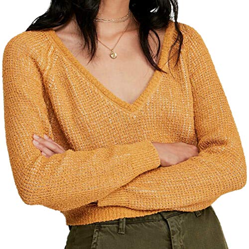 Free People Women's High Low V Light Orange Large von Free People