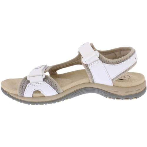 Free Spirit Damen Frisco 40541 Sandalen mit doppeltem Klettverschluss, weiß, 38 EU von Free Spirit