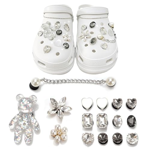 FreeSkill Schuh Charms – Bunte Schuh-Anstecker für Kinder & Damen, PVC-Stecker Set zur Schuhdekoration, DIY Deko-Accessoires für Clogs, Blumen Deko zum Personalisieren & Gestalten von FreeSkill