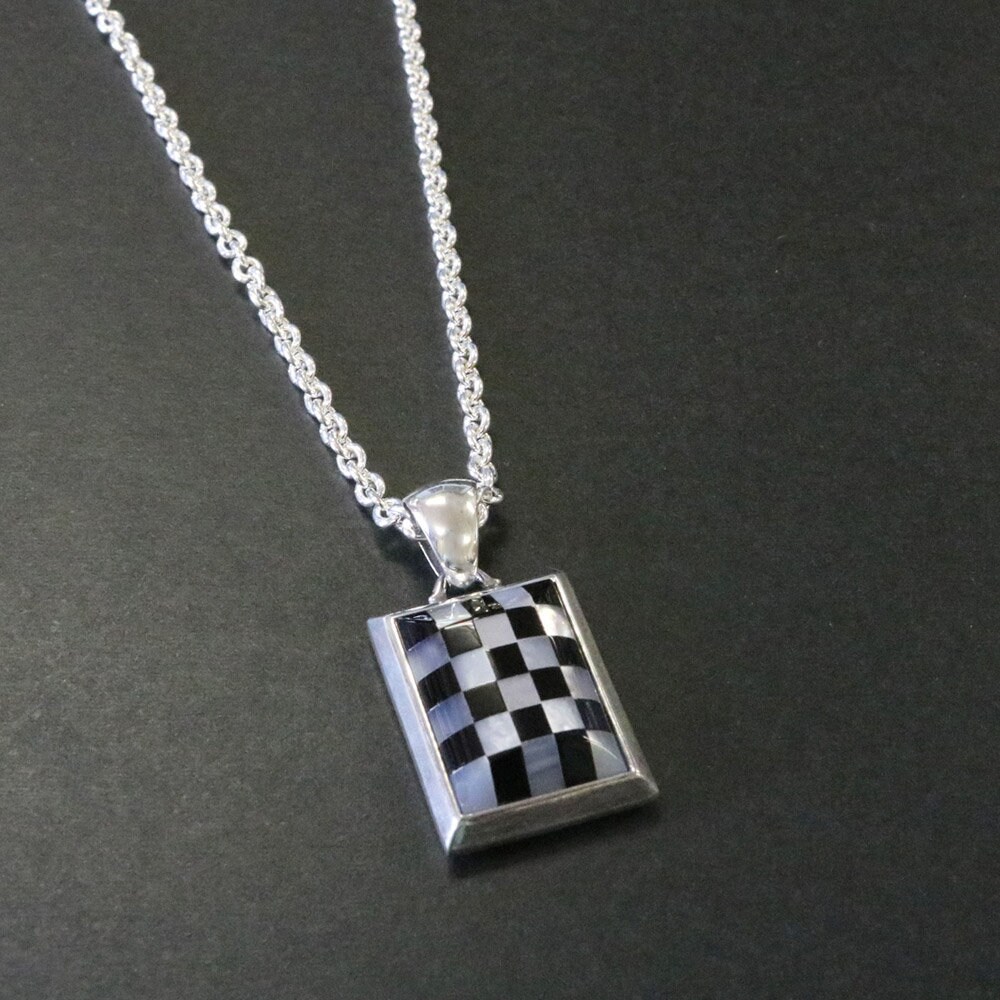sterlingsilber Anhänger Mit Perlmutt & Onyx Edelstein | Handgefertigt in Tokio sterlingsilber Anhänger Mit Perlmutt & Onyx Edelstein | Handgefertigt in Tokio von FreeStyleTokyo