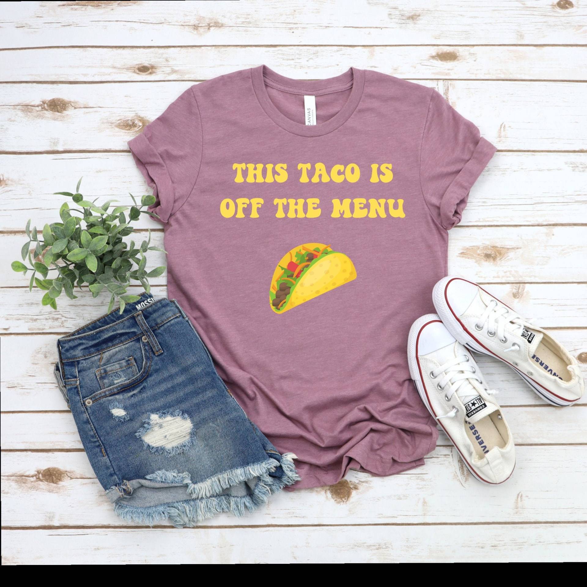 Dieser Taco Ist Weg Vom Menü T-Shirt - Bell Shirt, Shirt Frauen, Tacos, Vintage Tacos von FreeWillFashion