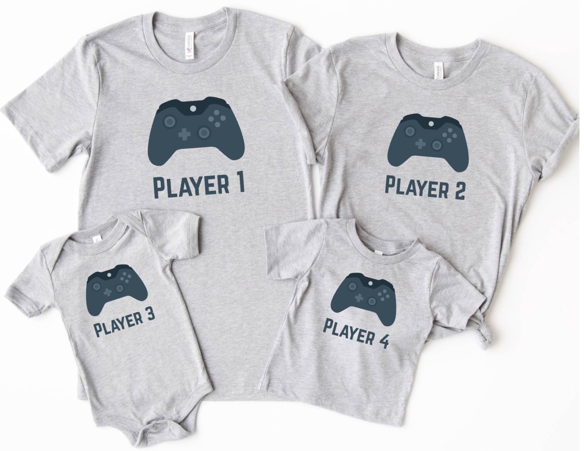 Spieler 1 2 Passende Papa Baby Shirts Säugling Bodysuit Romper Ein Stück Vatertag Nettes Geschenk Für Neue Gamer Vater Sohn Tochter von FreeWillFashion