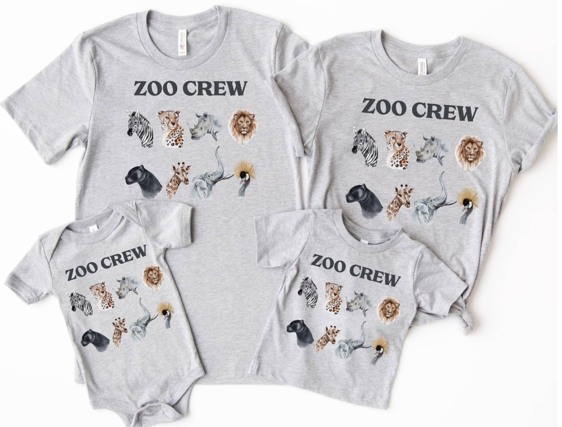 Zoo Crew Shirt, Familie Passende Shirts, Tierpfleger, Benutzerdefinierte Matching, Trip Cousins Mama Bruder Schwester Baby Shirt von FreeWillFashion
