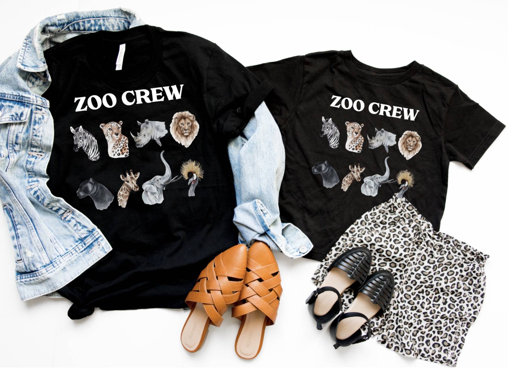 Zoo Crew Shirt, Familie Passende Shirts, Tierpfleger, Benutzerdefinierte Matching, Trip Cousins Mama Bruder Schwester Baby Shirt von FreeWillFashion