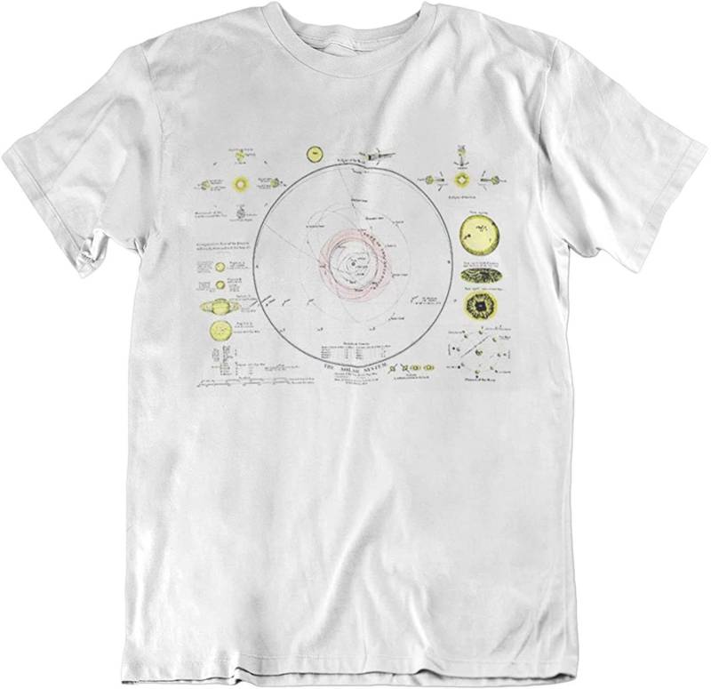 Das Sonnensystem Herren T-Shirt Baumwolle Retro Style Coole Mode Neu von FreeWillShirts