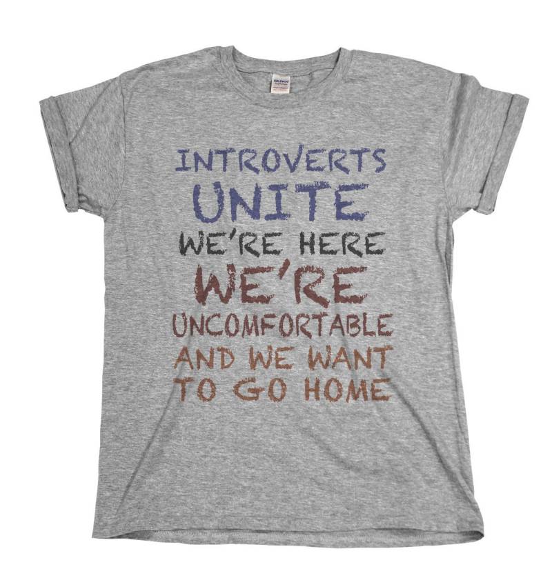 Introvertierte Vereinen Sich - T-Shirt Aus Baumwolle Für Herren Und Damen von FreeWillShirts