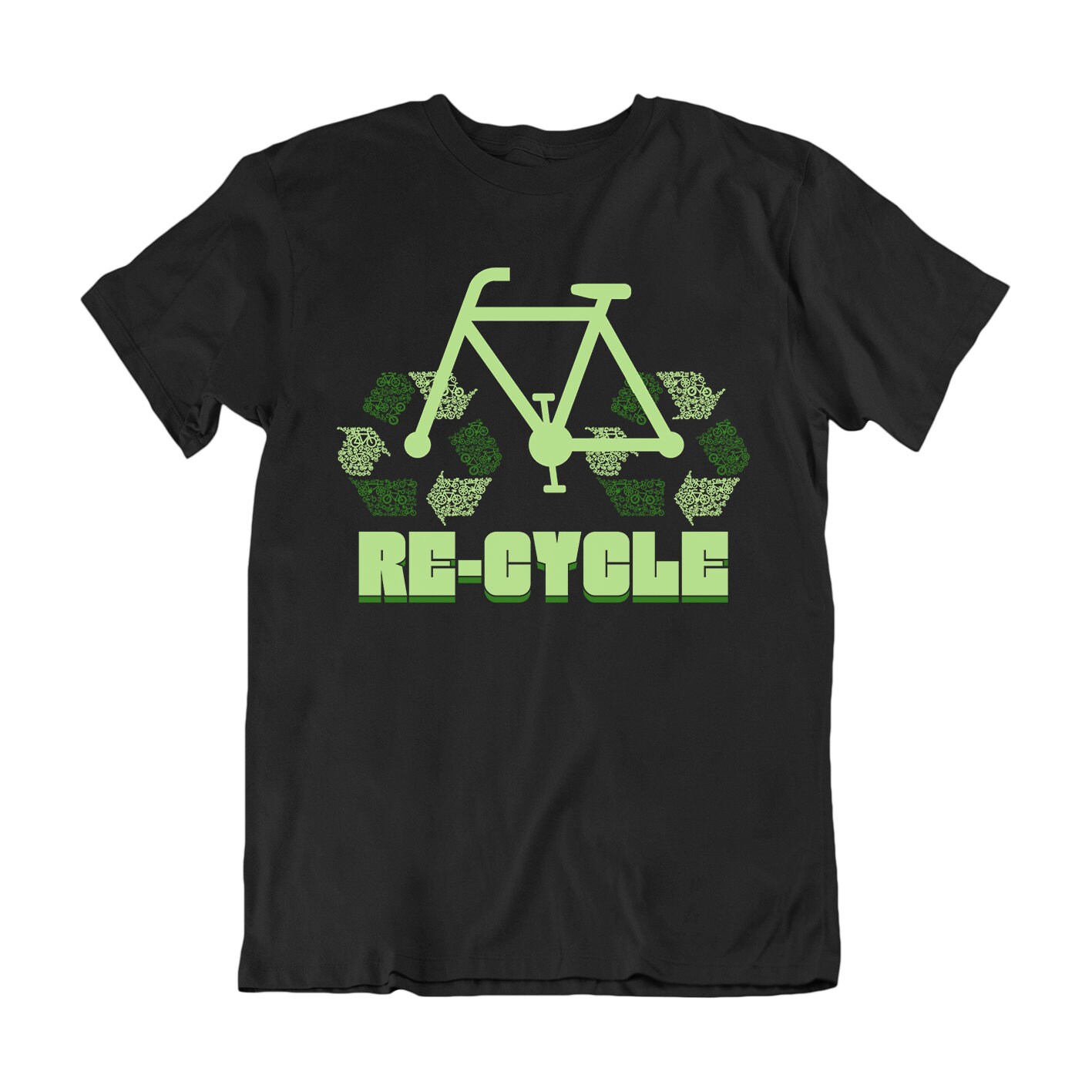 Klimawandel T-Shirt Herren Frauen, Re-Cycle Cycling Recycling Bike, 100% Bio Öko-Freundliches Spruch-T-Shirt, Nachhaltiges Geschenk von FreeWillShirts