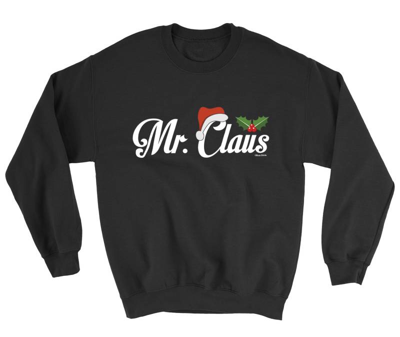 Santa's Little Helper Mr Mrs Claus Passende Weihnachtspullover, Xmas Sweatshirt Geschenk von FreeWillShirts