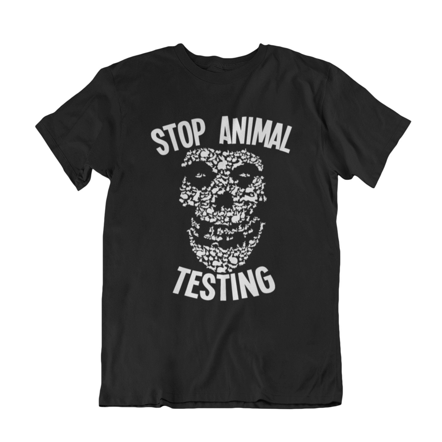 Tierfreundliches Veganes T-Shirt Für Männer Frauen, Stop Animal Testing, 100% Bio, Nachhaltiges Geschenk von FreeWillShirts