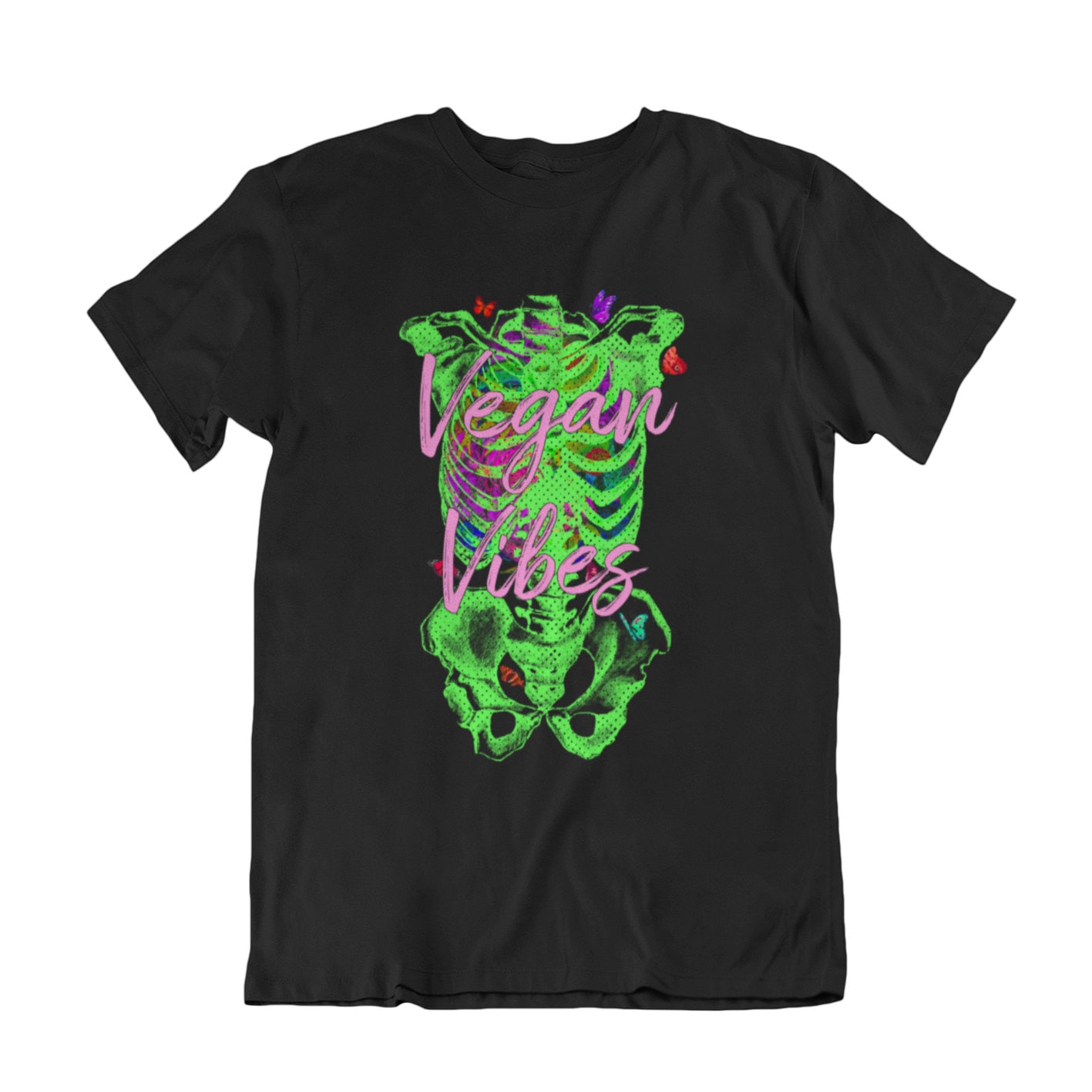 Tierfreundliches Veganes T-Shirt Für Männer Frauen, Vegan Vibes Healthy Body, 100% Bio, Nachhaltiges Geschenk von FreeWillShirts