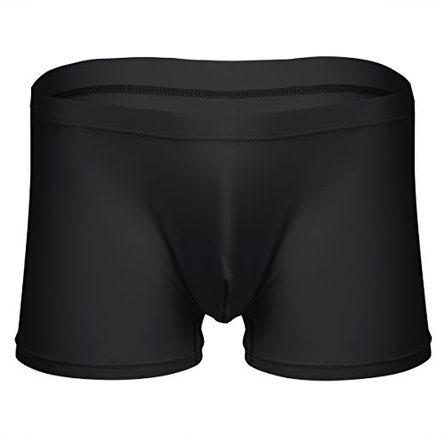 Freebily Herren Boxer Shorts Retro Boxershorts Boxer Briefs Atmungsaktive Ultrabequem Retroshorts Unterhose Unterwäsche Underwear Langlebig Schwarz XL von Freebily