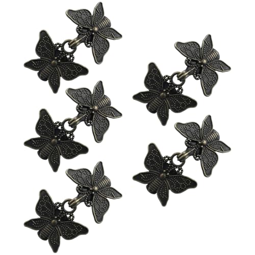 Freebily Antique Schmetterling Pullover Schal Clips Cinch Clip Vintage Cardigan Kragen Hemd Brosche Clips Bronze Einheitsgröße von Freebily