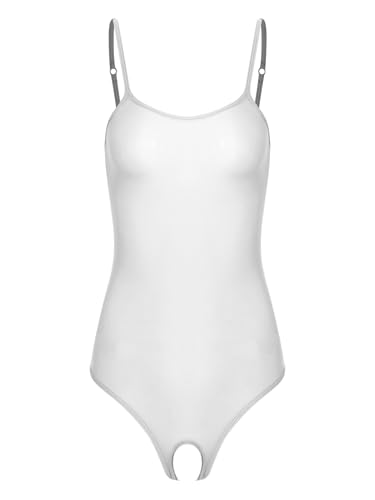 Freebily Damen Durchsichtiger Body Öl Glänzend Nylon Catsuit Ouvert Dessous Trägerbody String Thong Leotard Weiß L Freebily Damen Durchsichtiger Body Öl Glänzend Nylon Catsuit Ouvert Dessous Trägerbody String Thong Leotard Weiß L von Freebily