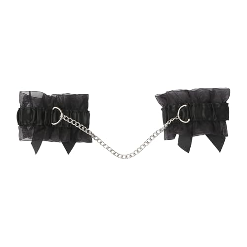 Freebily Damen Rüschen Halsband Choker Hallowene Halsschmuck Gothic Punk Armbänder Spitze Choker Cosplay Karneval Fasching Zubehör Schwarz Armband One Size Freebily Damen Rüschen Halsband Choker Hallowene Halsschmuck Gothic Punk Armbänder Spitze Choker Cosplay Karneval Fasching Zubehör Schwarz Armband One Size von Freebily