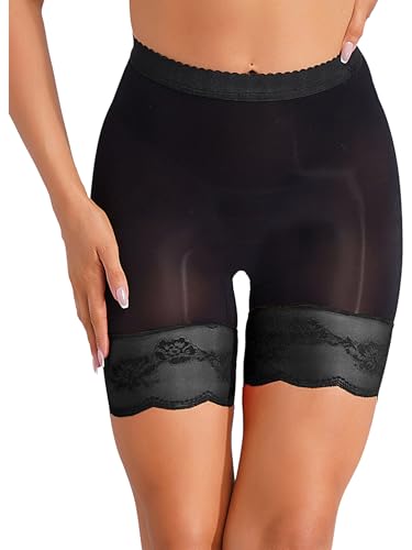 Freebily Damen Transparent Boxershorts Unterwäsche Mit Spitze Öl Glänzend Unterhose Glatte Boxer Briefs Slip Hohe Taille Schwarz Einheitsgröße Freebily Damen Transparent Boxershorts Unterwäsche Mit Spitze Öl Glänzend Unterhose Glatte Boxer Briefs Slip Hohe Taille Schwarz Einheitsgröße von Freebily