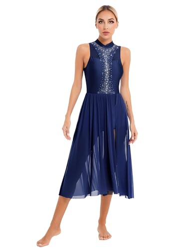 Freebily Frauen Tanzkleid Glitzer Lyrisch Latin Ballsaal Walzer Kleid Tanz Ballett Leotard Swing Kleid Moderne Tanzkostüme Contemporary Dance Dress A_Marineblau M Freebily Frauen Tanzkleid Glitzer Lyrisch Latin Ballsaal Walzer Kleid Tanz Ballett Leotard Swing Kleid Moderne Tanzkostüme Contemporary Dance Dress A_Marineblau M von Freebily