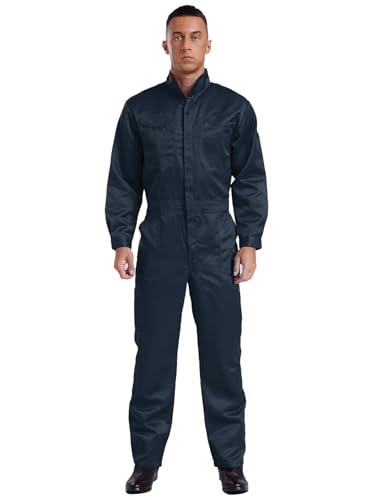 Freebily Herren Arbeitsoverall Langarm Arbeitskleidung Overall Jumpsuit Mit Reißverschluss Und Muti Taschen Staubdichtig Verschleißfestig Marineblau XL Freebily Herren Arbeitsoverall Langarm Arbeitskleidung Overall Jumpsuit Mit Reißverschluss Und Muti Taschen Staubdichtig Verschleißfestig Marineblau XL von Freebily