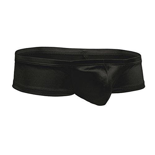 Freebily Herren Boxer Shorts Jockstraps Männer Hipster Wetlook Slips Bikini Briefs Boxershorts Micro Mini Trunks Unterwäsche Schwarz XXL von Freebily