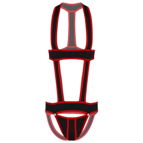 Freebily Herren Jockstrap Ouvert Unterwäsche Wrestling Singlet Body Straps Jumpsuits Trikot Leotard Sexy Netz Nachtwäsche Rot_B XL Freebily Herren Jockstrap Ouvert Unterwäsche Wrestling Singlet Body Straps Jumpsuits Trikot Leotard Sexy Netz Nachtwäsche Rot_B XL von Freebily
