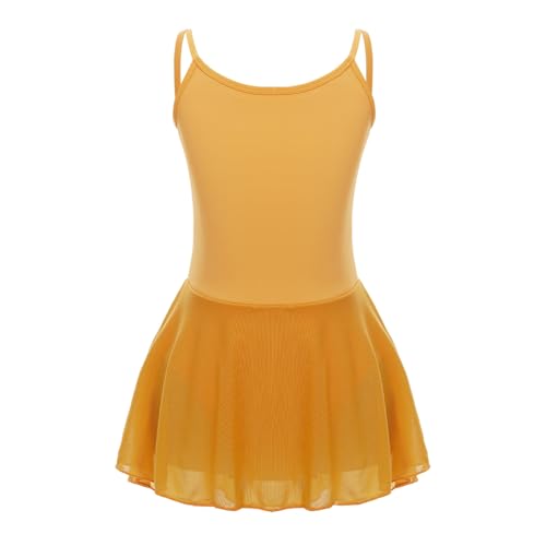 Freebily Kinder Mädchen Ballettanzug Ballett Tanzkleid Ballettbody mit Tüll Röckchen Gymnastik Kleid Tanz Kostüme Gelb_F 134-140 Freebily Kinder Mädchen Ballettanzug Ballett Tanzkleid Ballettbody mit Tüll Röckchen Gymnastik Kleid Tanz Kostüme Gelb_F 134-140 von Freebily