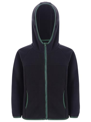 Freebily Madchen Jungen Fleecejacke Mit Kapuze Kuschelige Fleece Hoodie Jacke Kinder Warme Herbst Winter Sport Freizeitjacke Dunkelgrau 170 von Freebily