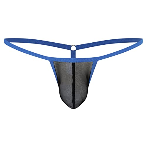 Freebily Männer Jockstrap Micro Mini Strings Tanga Bulge Pouch Slip Herren elastische G-String Thong Unterhose Butt Offen Schwarz_L L von Freebily