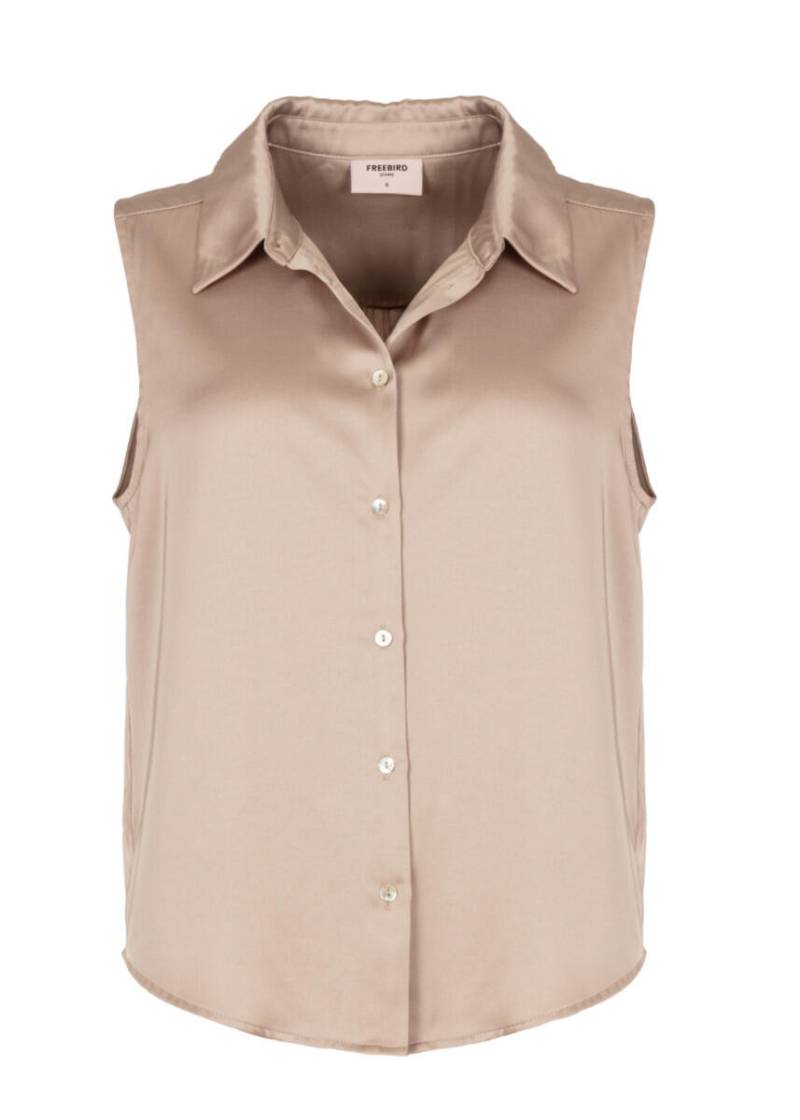 Freebird - Ärmellose Bluse beige - Gr. - XS von Freebird