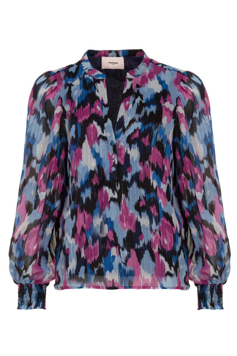 Freebird - Bluse - Borre blau - Gr. - S von Freebird