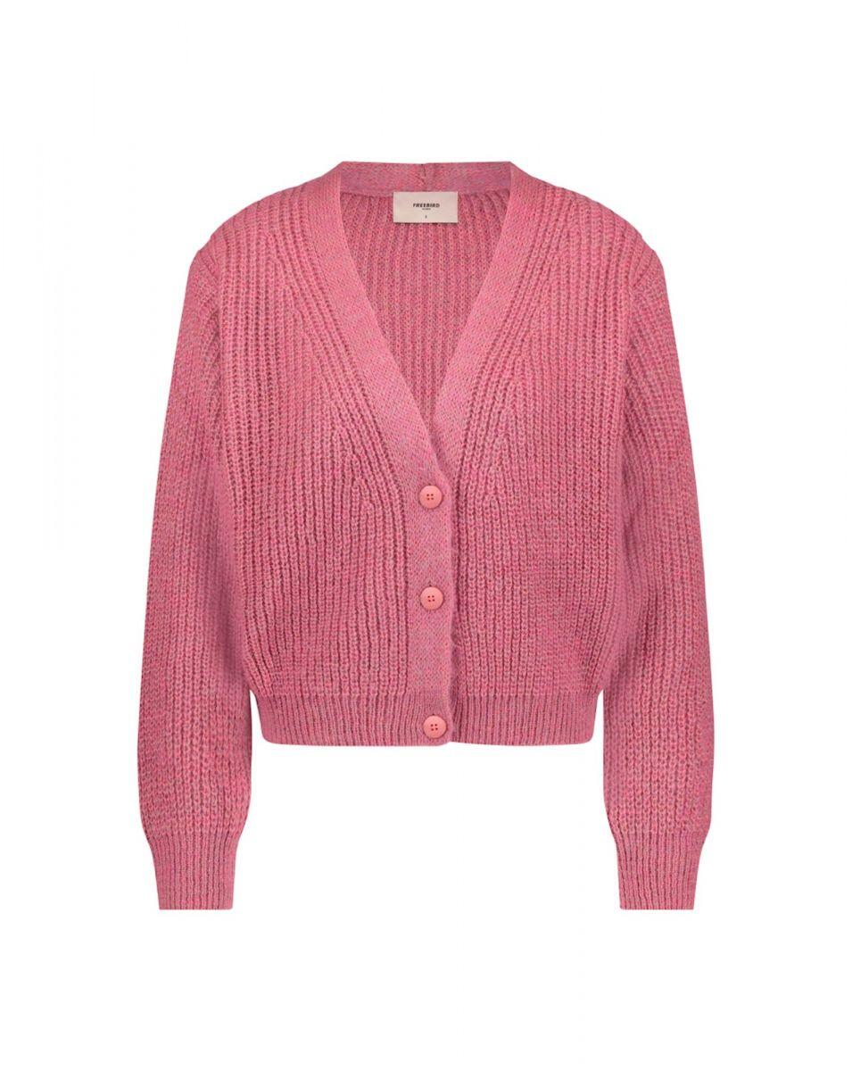Freebird - Cardigan - Elba pink - Gr. - L von Freebird