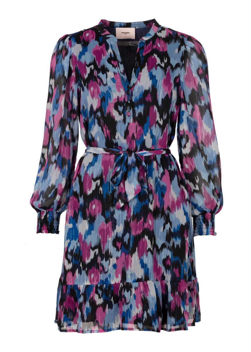 Freebird - Kleid - Dyan blau/lila - Gr. - M von Freebird