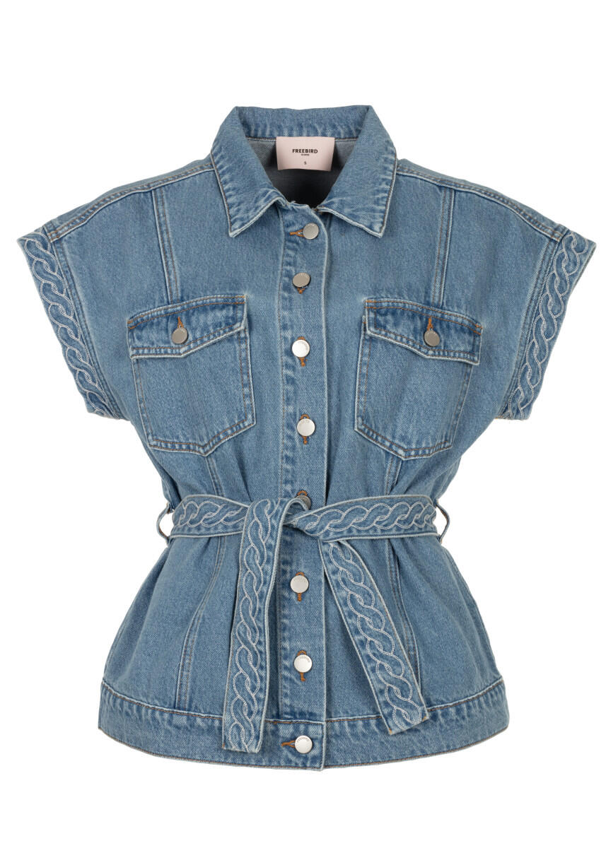 Freebird - Weste - Gloria blau - Gr. - S von Freebird