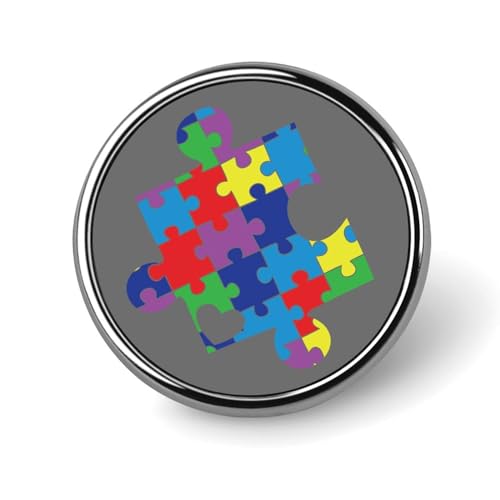 Freecustom Emaille-Anstecknadeln für Autismus, Puzzleteil, Stecknadeln für Rucksäcke, Autismus, Flagge, Anstecknadel, einzigartiges Autismus, Kind, Autismus, Eltern, Geschenk für Frauen, Mädchen, von Freecustom