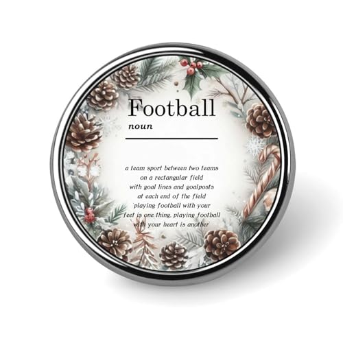 Freecustom Emaille-Anstecknadeln mit Fußball-Definition, positive Zitate, Emaille-Pins, Rucksacknadeln, Typografie, Wandkunst-Anstecknadeln für Rucksäcke, lustige Sprüche, Anstecknadeln, Geschenk für von Freecustom