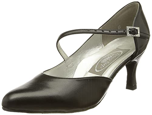 Freed of London Damen Foxtrot Tanzschuh, Black, 17.5 EU Wide von Freed of London