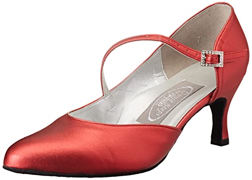 Freed of London Damen Foxtrot Tanzschuh, Red, 17.5 EU Wide von Freed of London